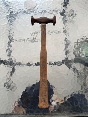 Vintage Auto Body Hammer, Wood Handle